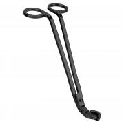 CHEFBEE Black Polished Stainless Steel Candle Wick Trimmer Wick Clipper Cutter, Scissors, Reaches Deep Into Candles to Cut Spent Cord, Allow Cleaner Burn and Prevent Soot Buildup